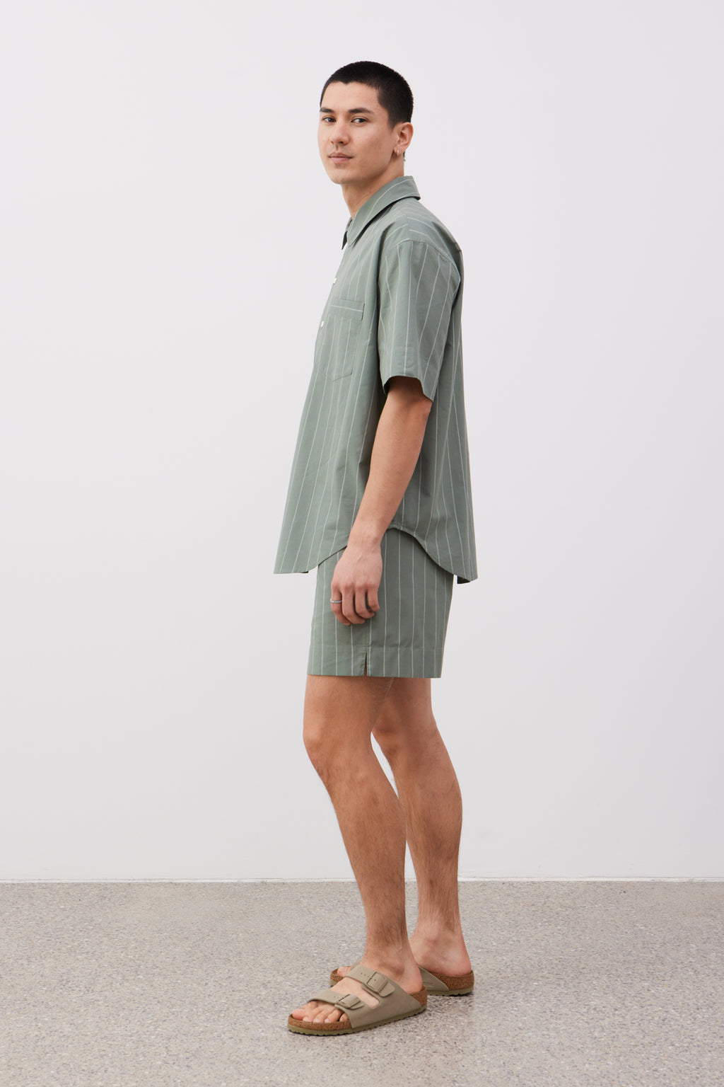 John striped shorts