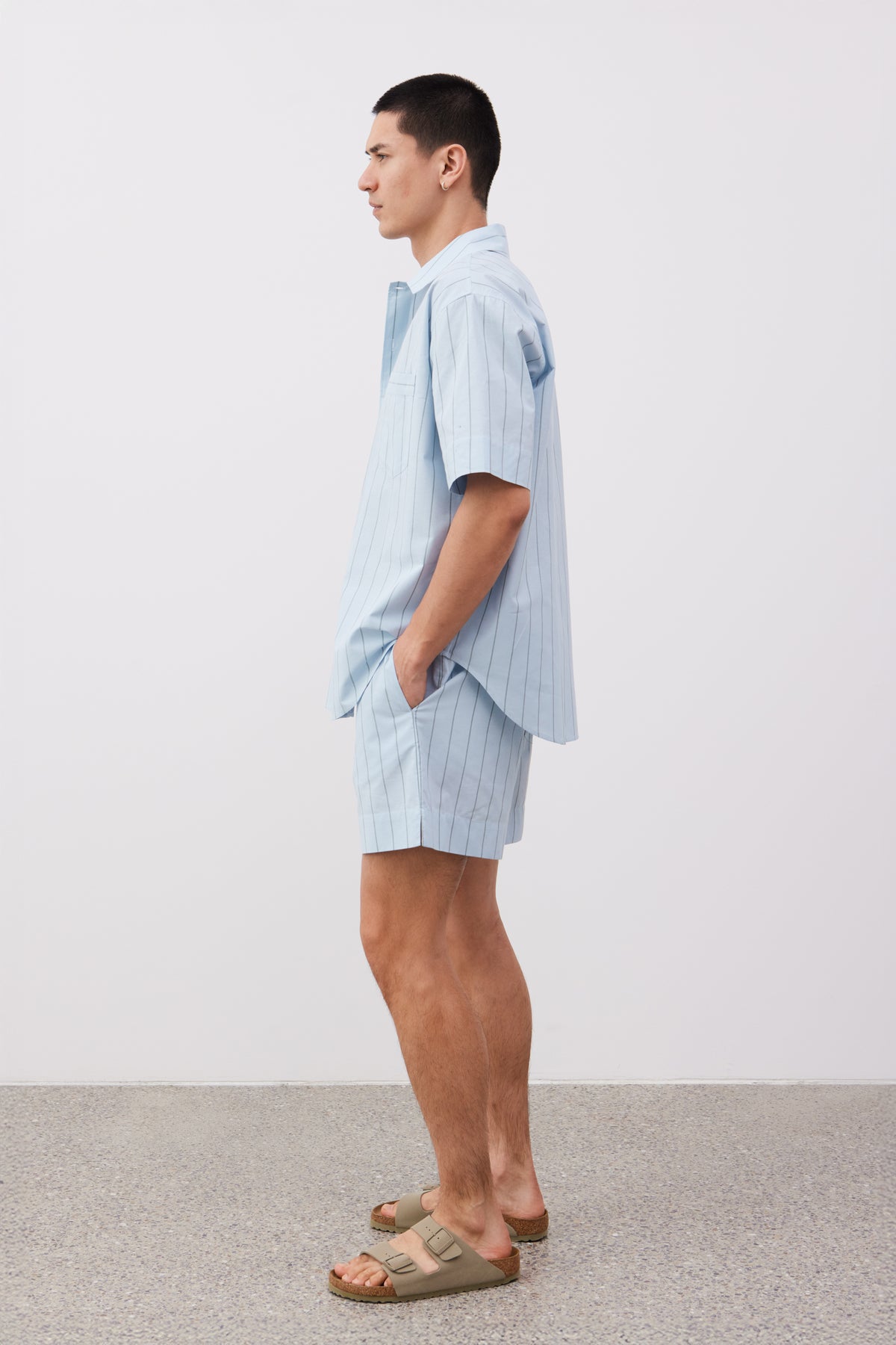 John striped shorts