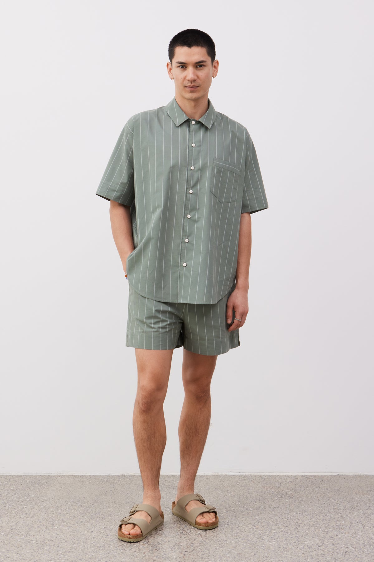 John striped shirt