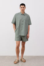 John striped shirt
