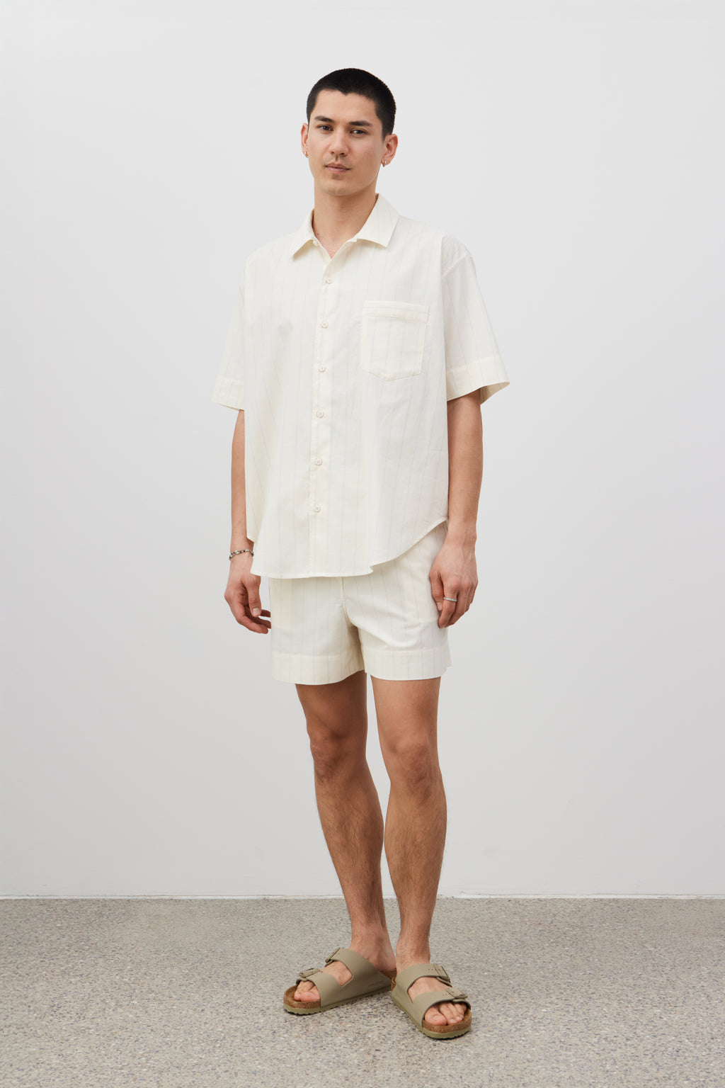 John striped shorts