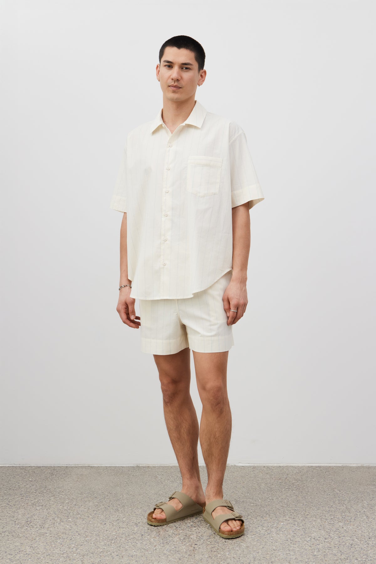 John striped shorts
