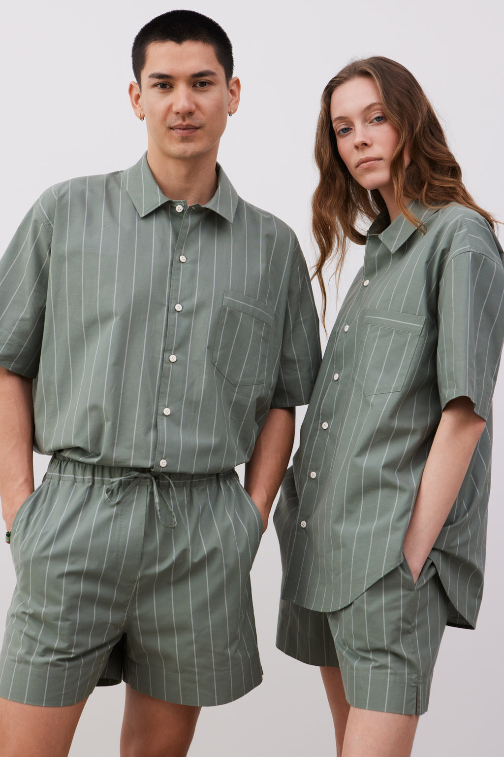 John striped shorts