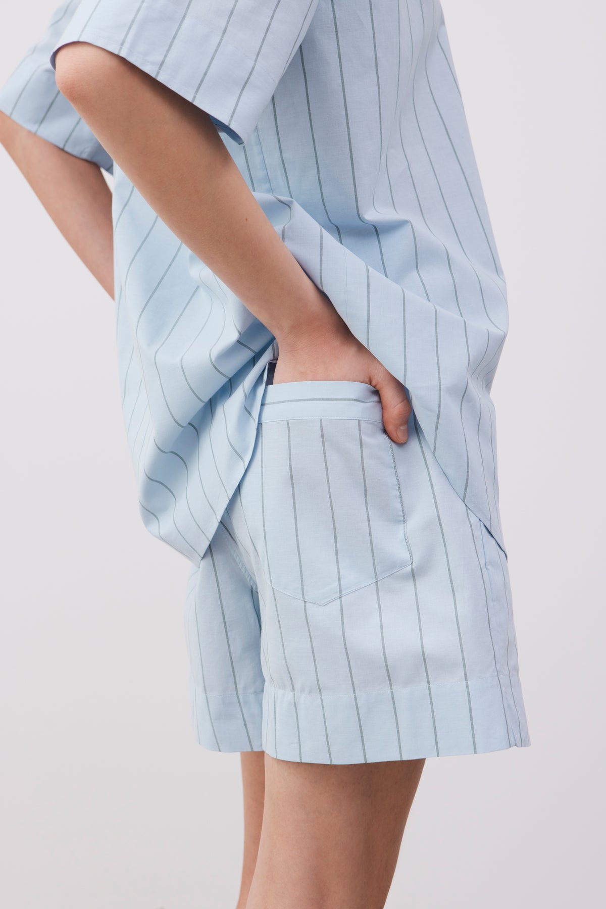 John striped shorts