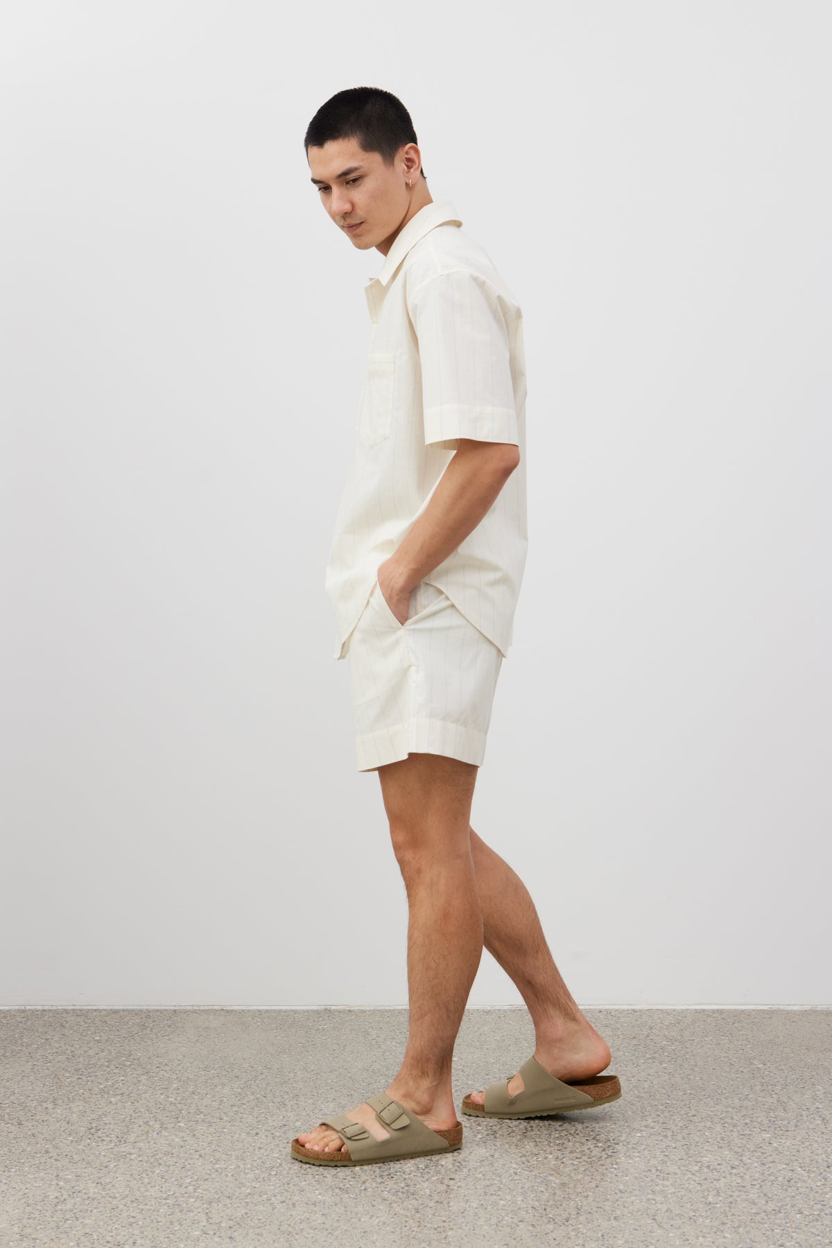 John striped shorts