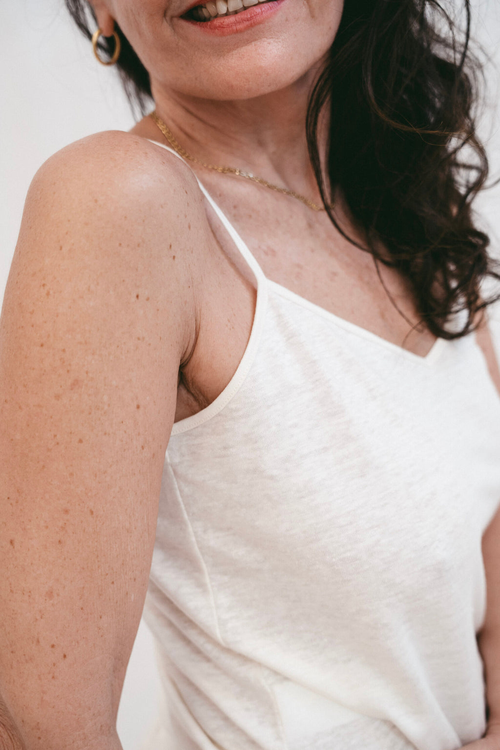 Camille top in Natural undyed by Meralune