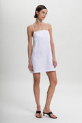Lina Dress in White Agate by Laete