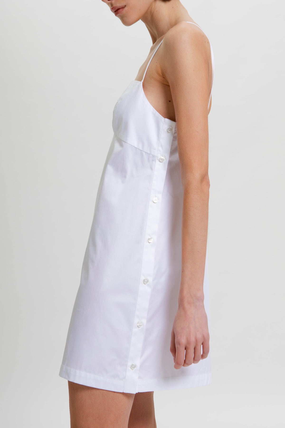 Lina Dress in White Agate by Laete
