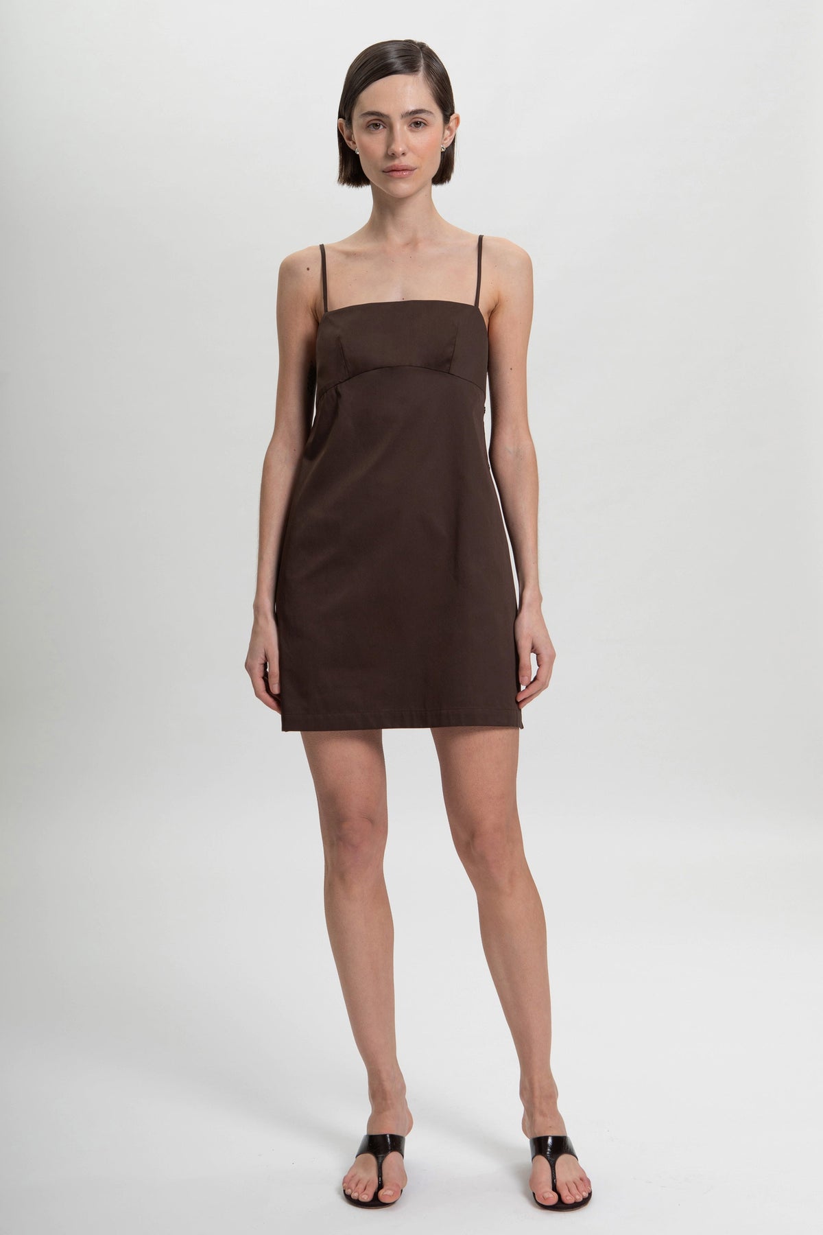 Lina Dress in Smoky Quartz by Laete