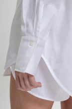 Aura Oversized Shirt in White Agate by Laete