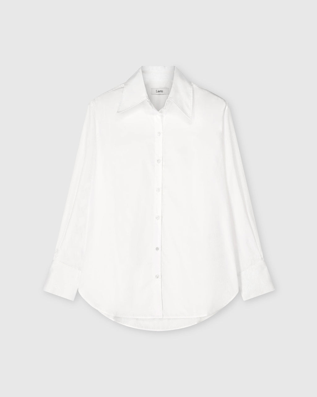 Aura Oversized Shirt in White Agate by Laete