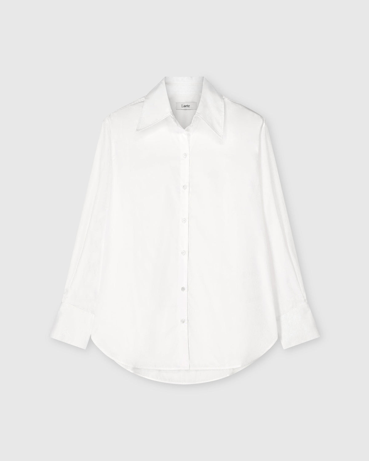 Aura Oversized Shirt in White Agate by Laete