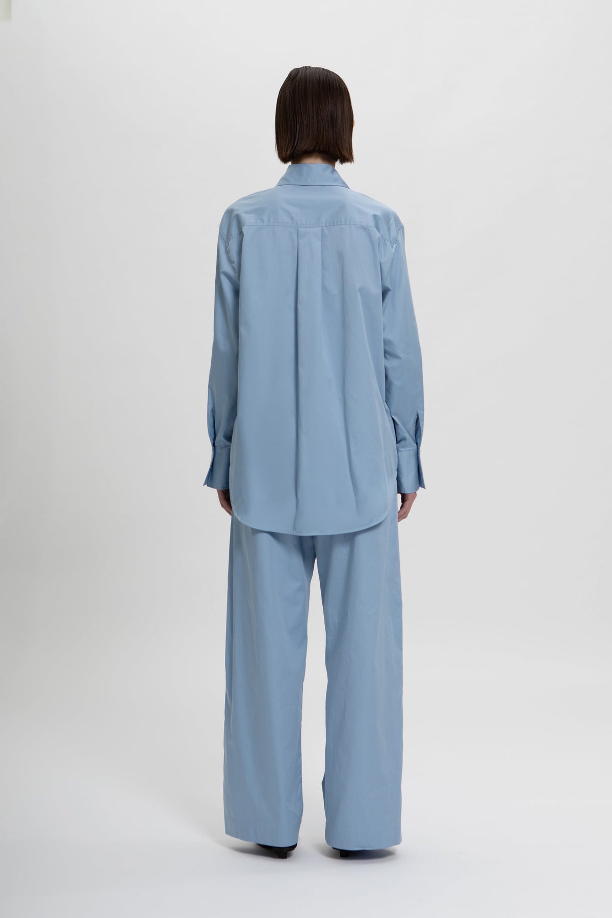 Aura Oversized Shirt in Blue Calcite by Laete