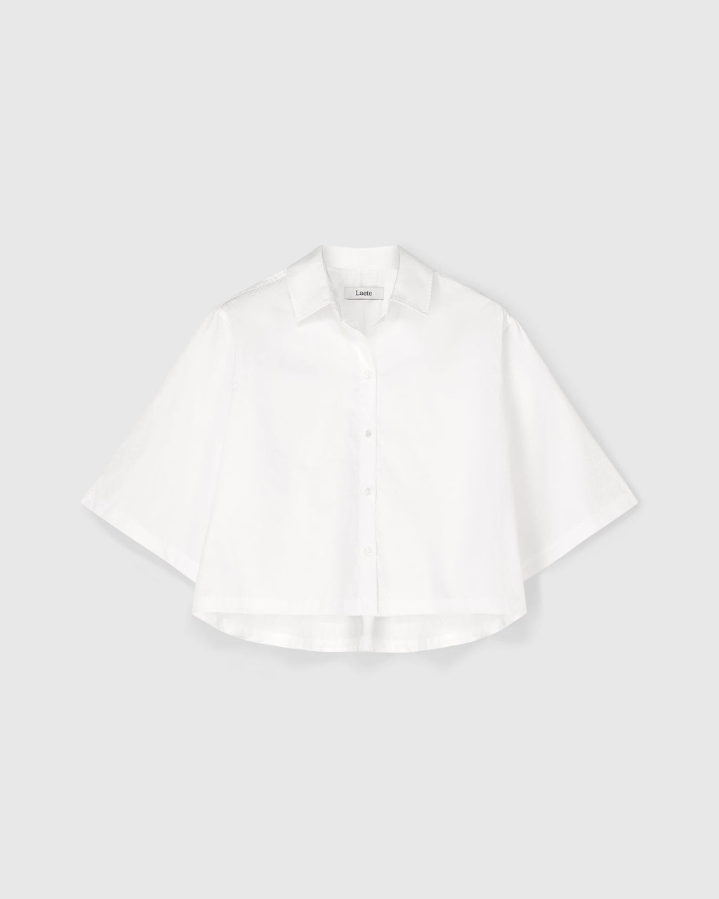 Prism Boxy Shirt in White Agate by Laete