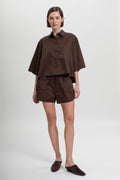 Prism Boxy Shirt in Smoky Quartz by Laete