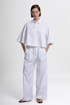 Arc Trousers in White Agate by Laete
