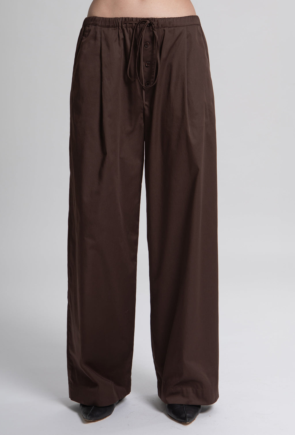 Arc Trousers in Smoky Quartz by Laete