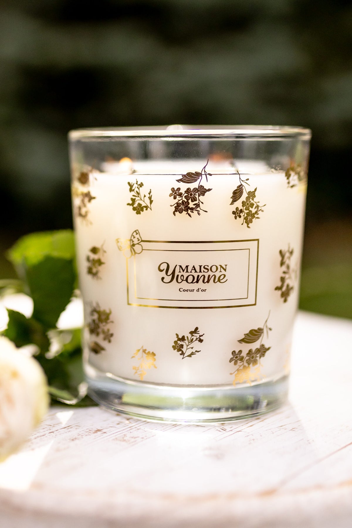Coeur d'Or candle in translucent glass